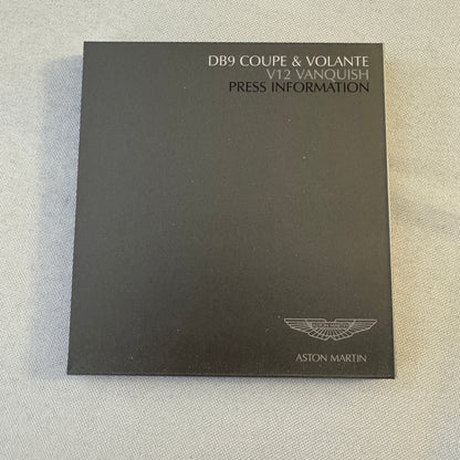 Aston Martin Car Press Kit Photo CD Aston Martin V12 Vanquish DB9 Coupe Volante