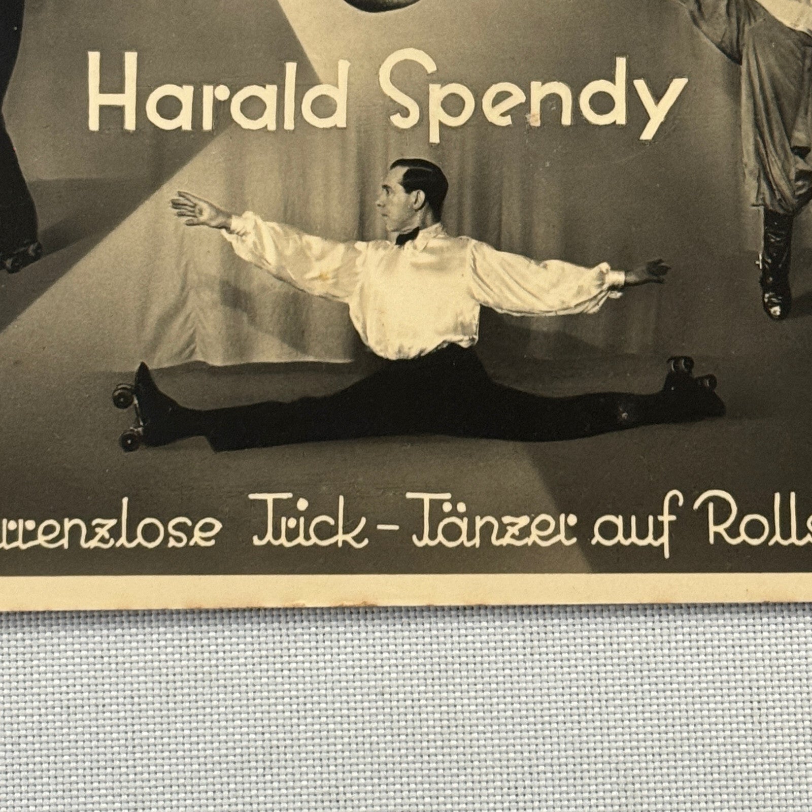 Vintage Roller Skating Skate Dancer Act Postcard Post Card Harald Spendy GERMAN