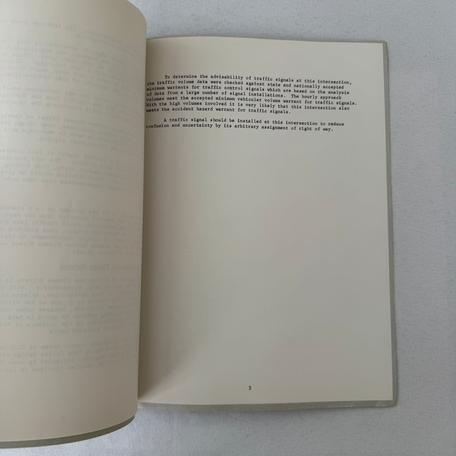 1959 Yuba City California Civil Engineering Traffic Study Report Document