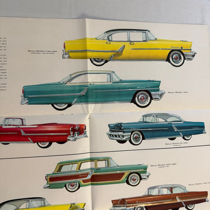 1955 Mercury Car Sales Brochure Catalog Mercury Montclair Monterey Custom