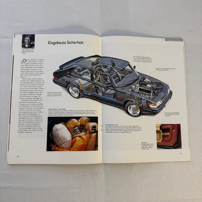 1993 Saab 900 Car Sales Brochure Catalog Saab 900 Cabriolet Turbo 16S GERMAN