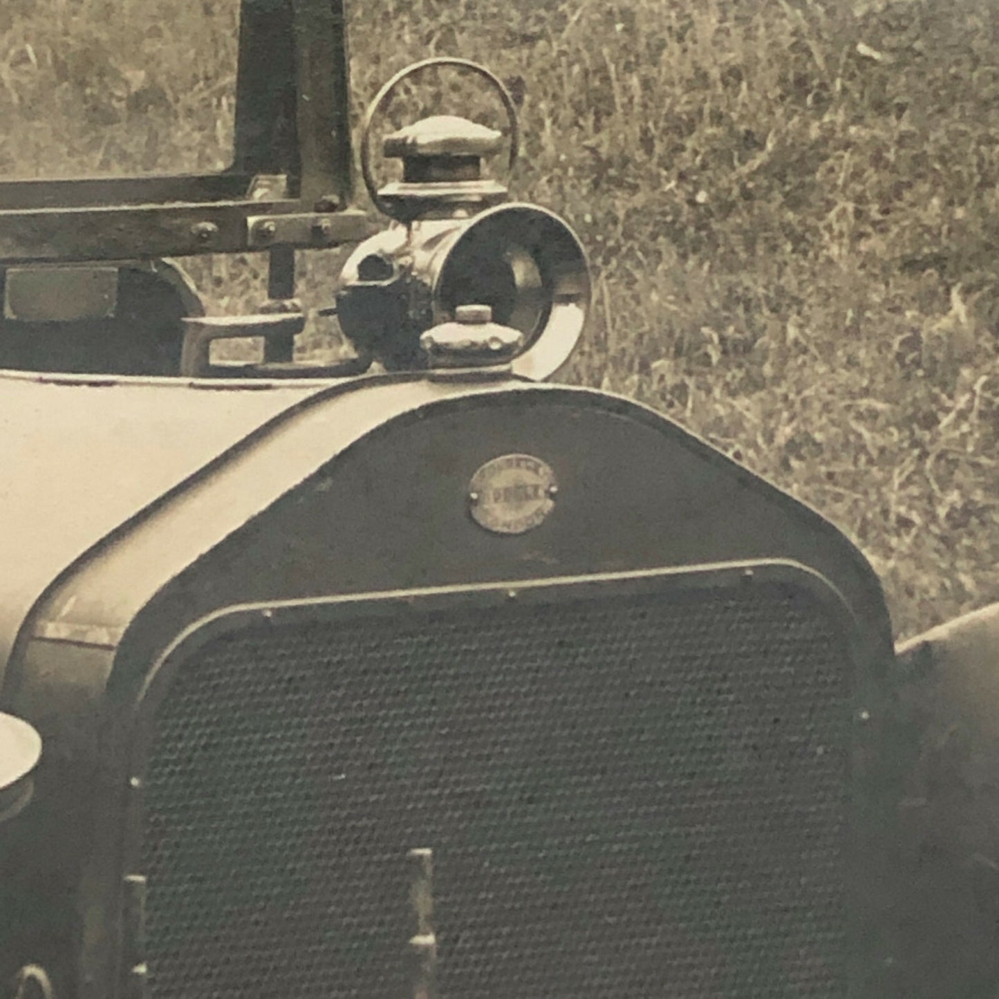 Vintage Photograph Photo Early Antique Car with Driver Chauffeur ? 