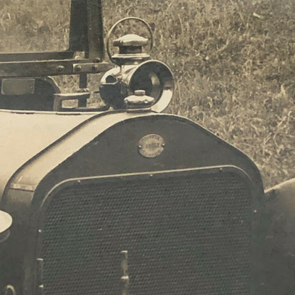 Vintage Photograph Photo Early Antique Car with Driver Chauffeur ? 
