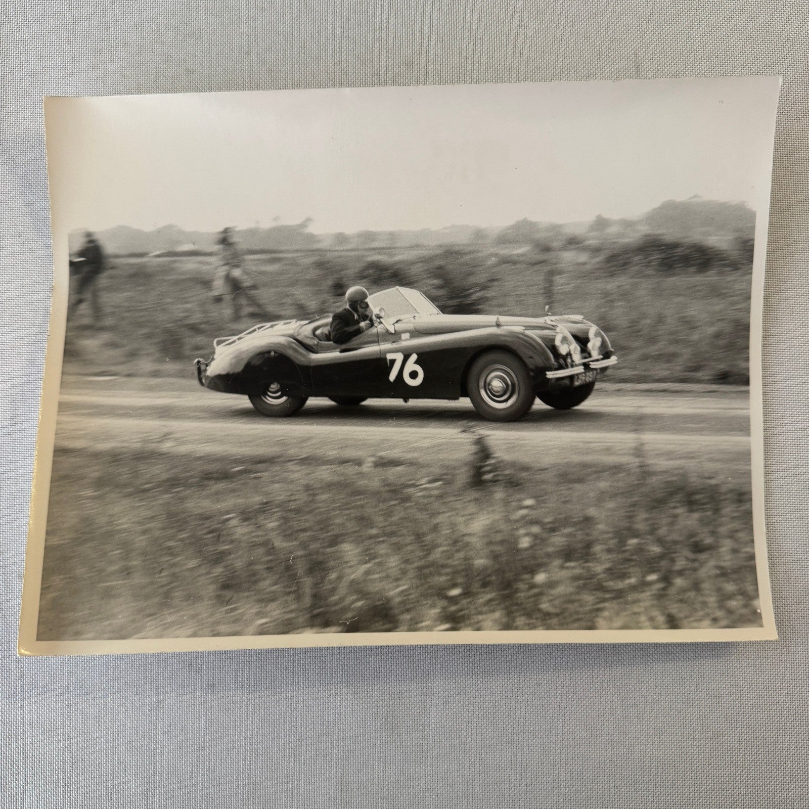 Jaguar XK140 Racing Photo Photograph Vintage Motorsport Jaguar XK 140 XK-140