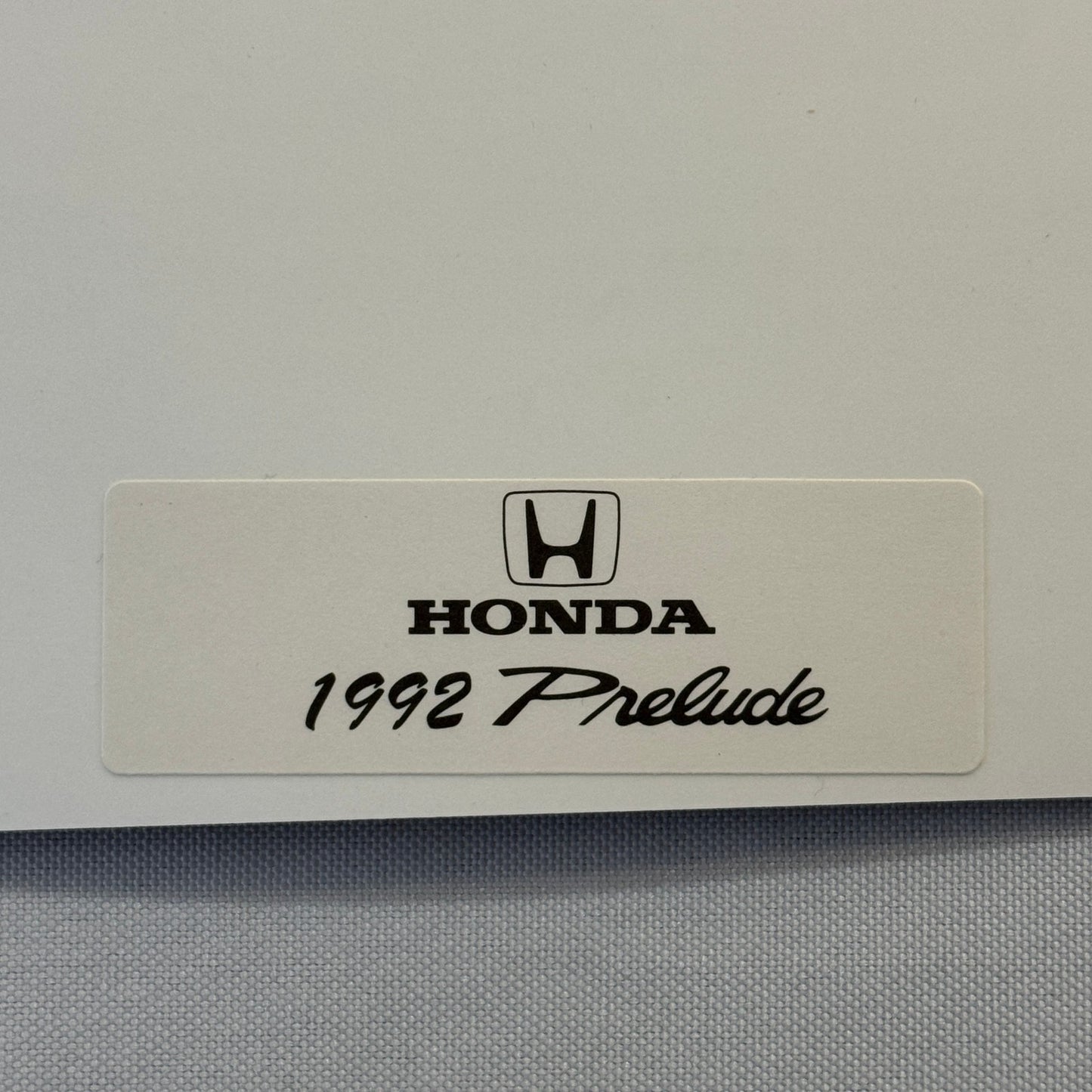 1992 Honda Prelude Car Factory Press Photo Photograph Print