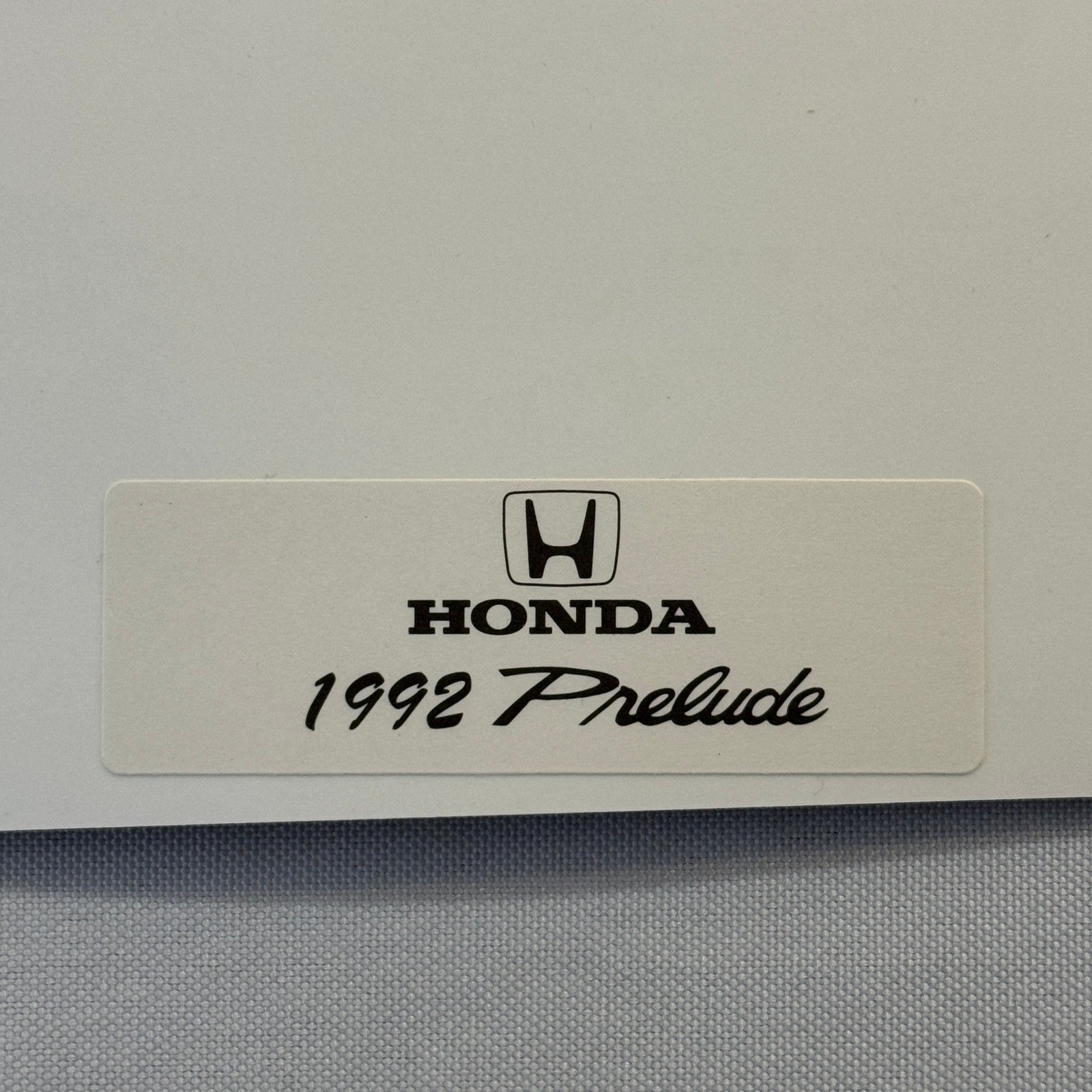 1992 Honda Prelude Car Factory Press Photo Photograph Print