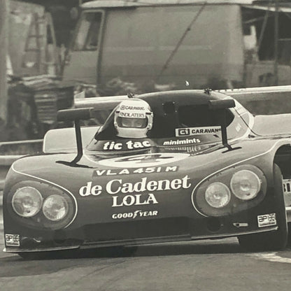 Vintage Racing Photo Photograph 1975 24 Hours of LeMans ? De Cadenet Lola Car 