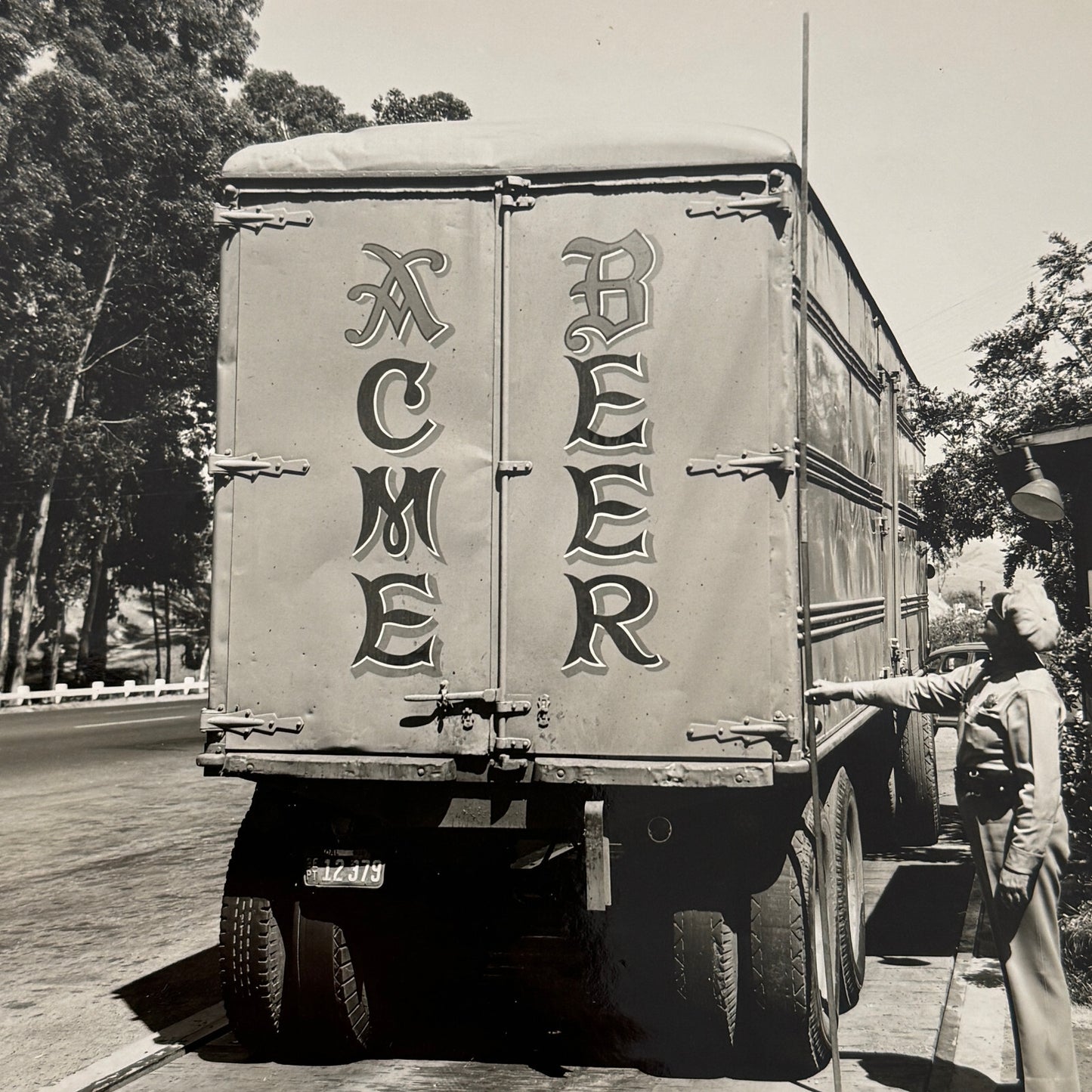 Acme Beer Delivery Truck Vintage Photo Photograph 1947 Print