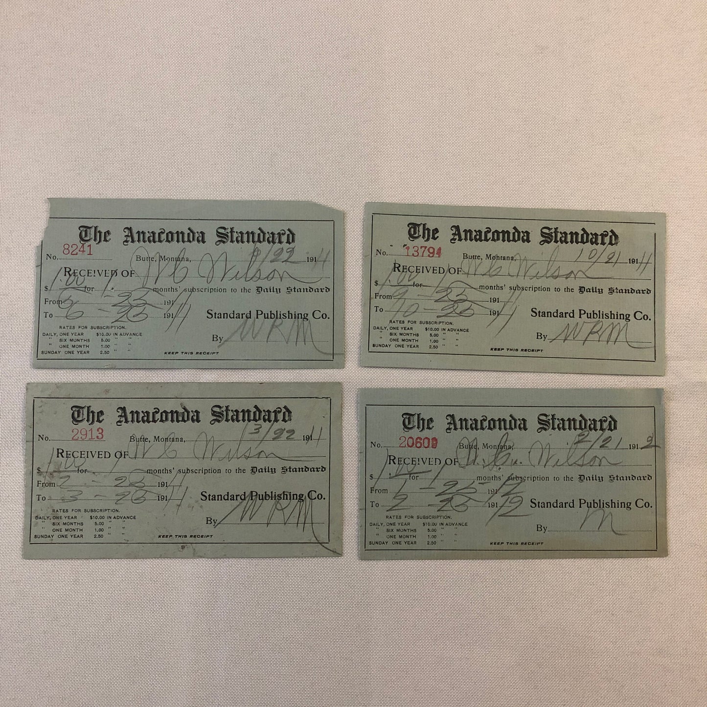 The Anaconda Standard Butte Montana Newspaper Document Ephemera Lot 16x 1910s