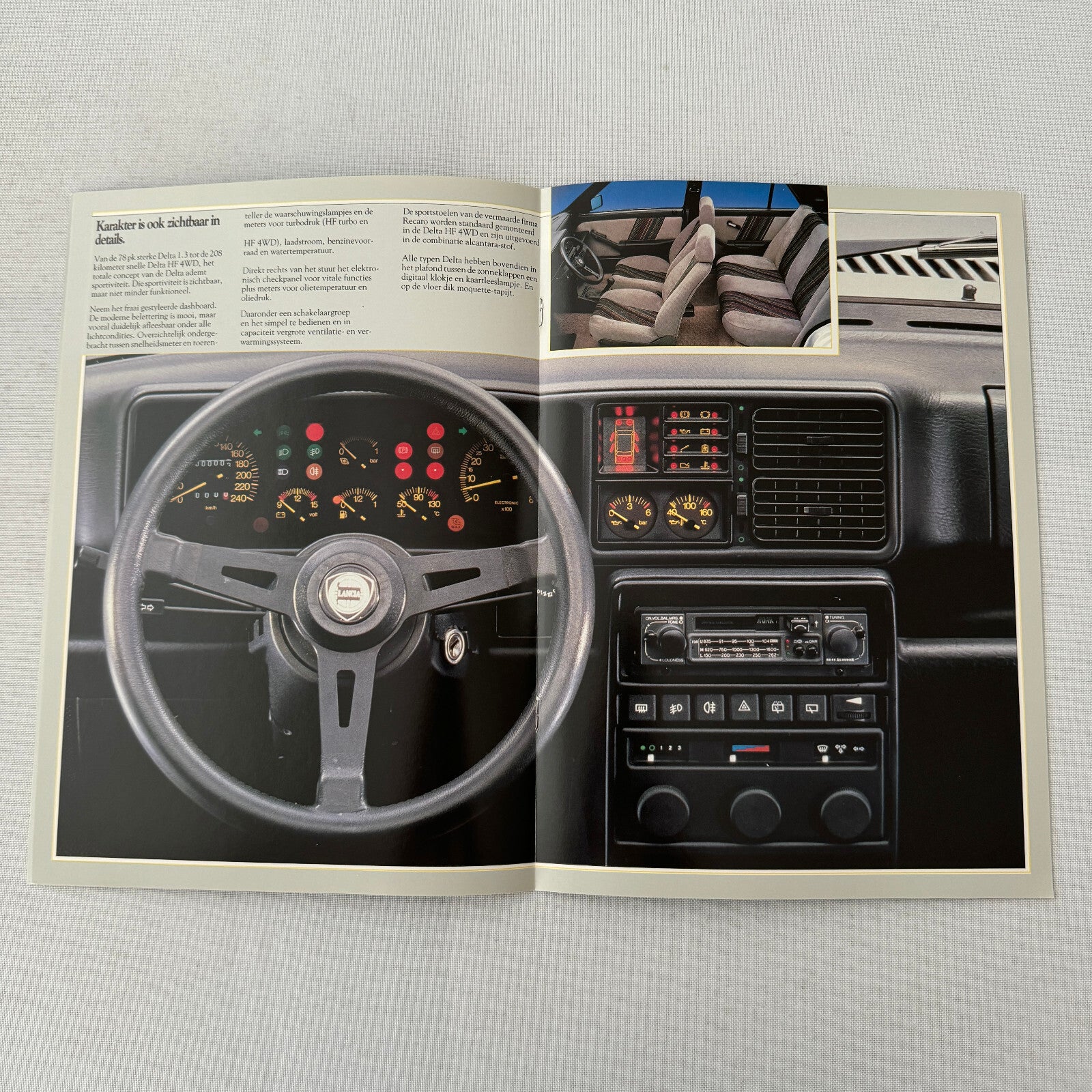 Lancia Delta Car Sales Brochure Catalog German Text GT HF Turbo 1.3