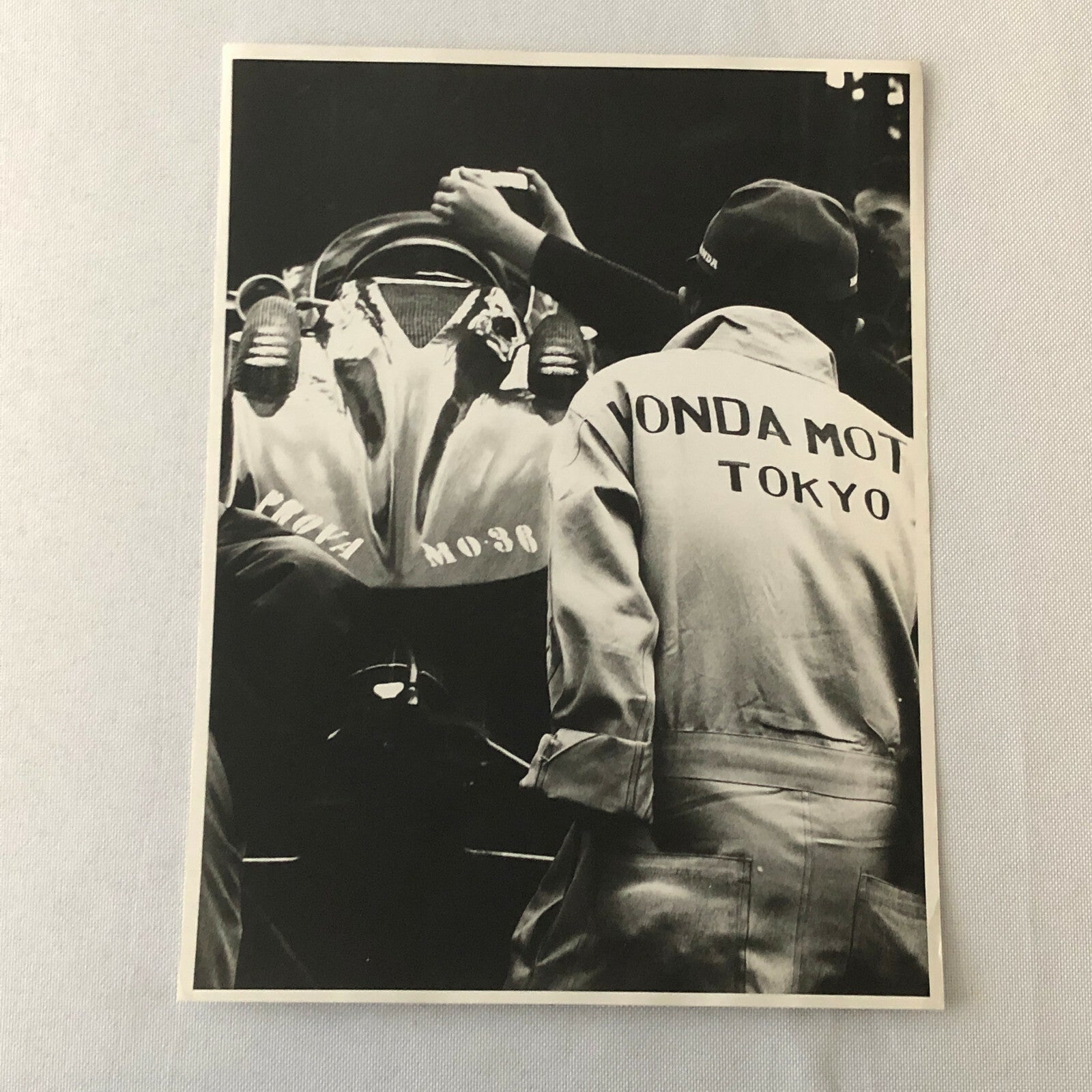 Vintage Honda F1 Grand Prix Racing Car Team Photo Photograph Print 