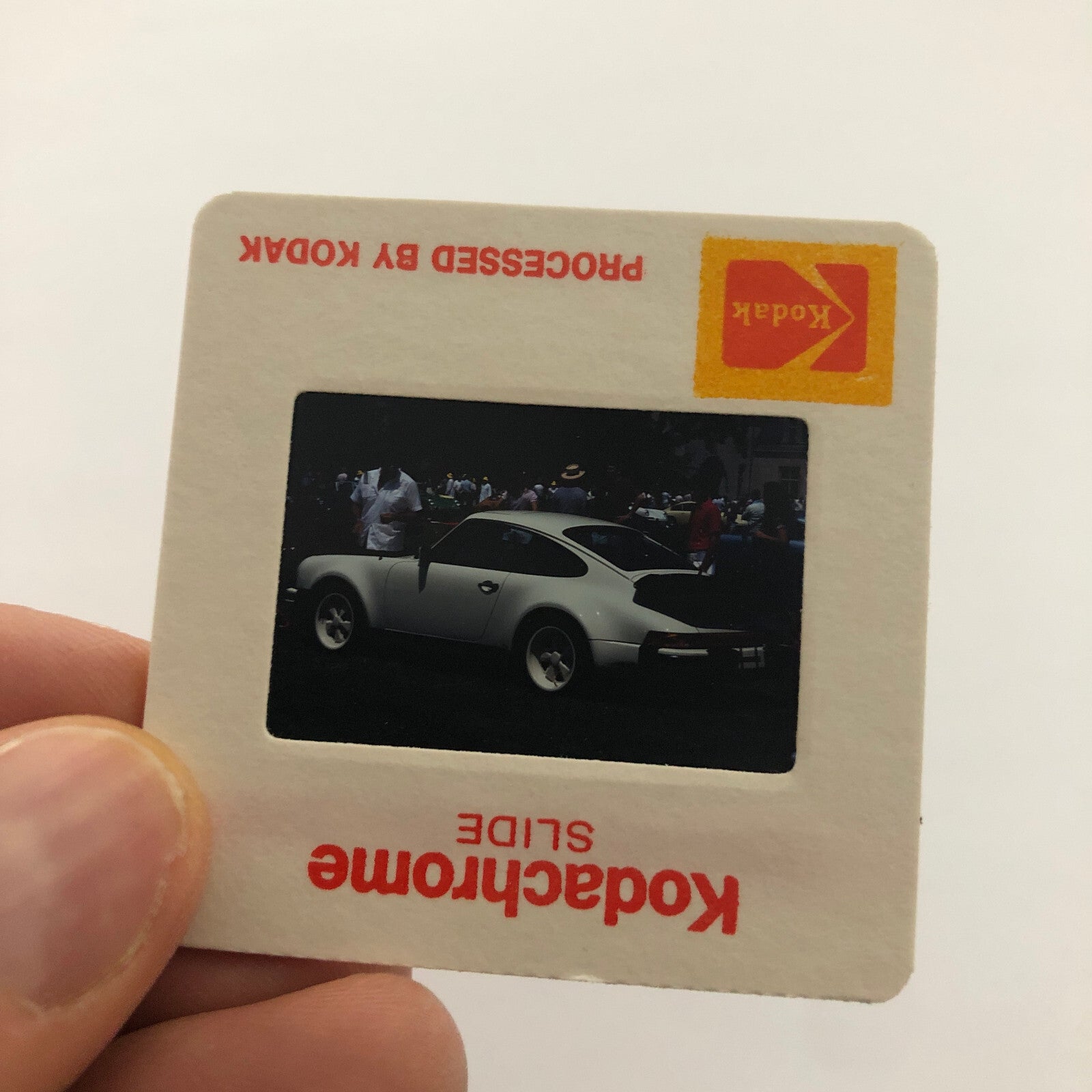 Porsche 911 Car 35mm Photo Slide Vintage 1981