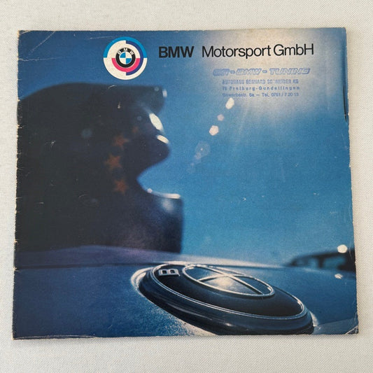 Vintage BMW Motorsport Car Sales Brochure Catalog Rare Advertising