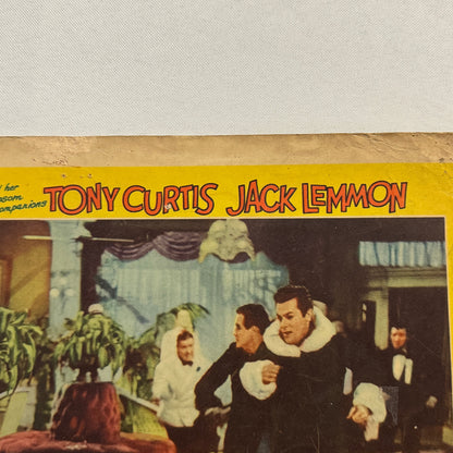 Some Like it Hot Movie Poster Lobby Card Marilyn Monroe Tony Curtis Jack Lemmon