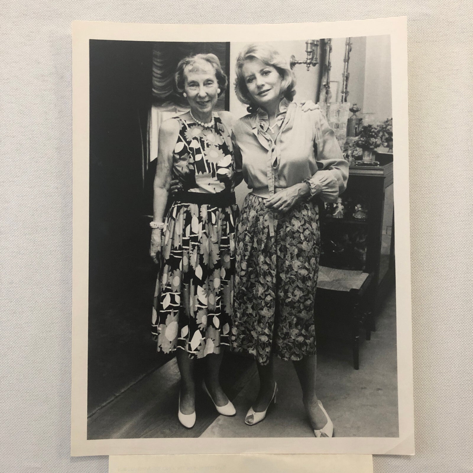 Barbara Walters Mamie Eisenhower First Lady ABC Television Photo Photograph