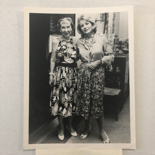 Barbara Walters Mamie Eisenhower First Lady ABC Television Photo Photograph
