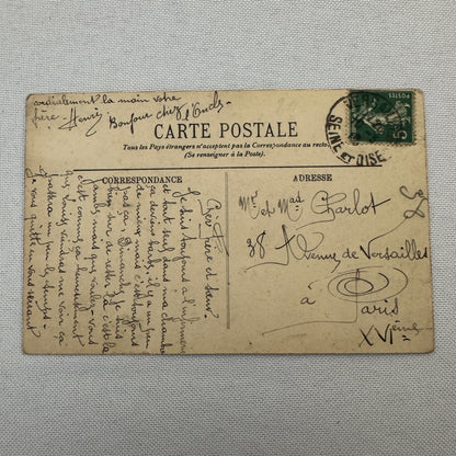 Vintage Zeppelin Airship Dirigible Postcard Post Card French Le Clement Bayard