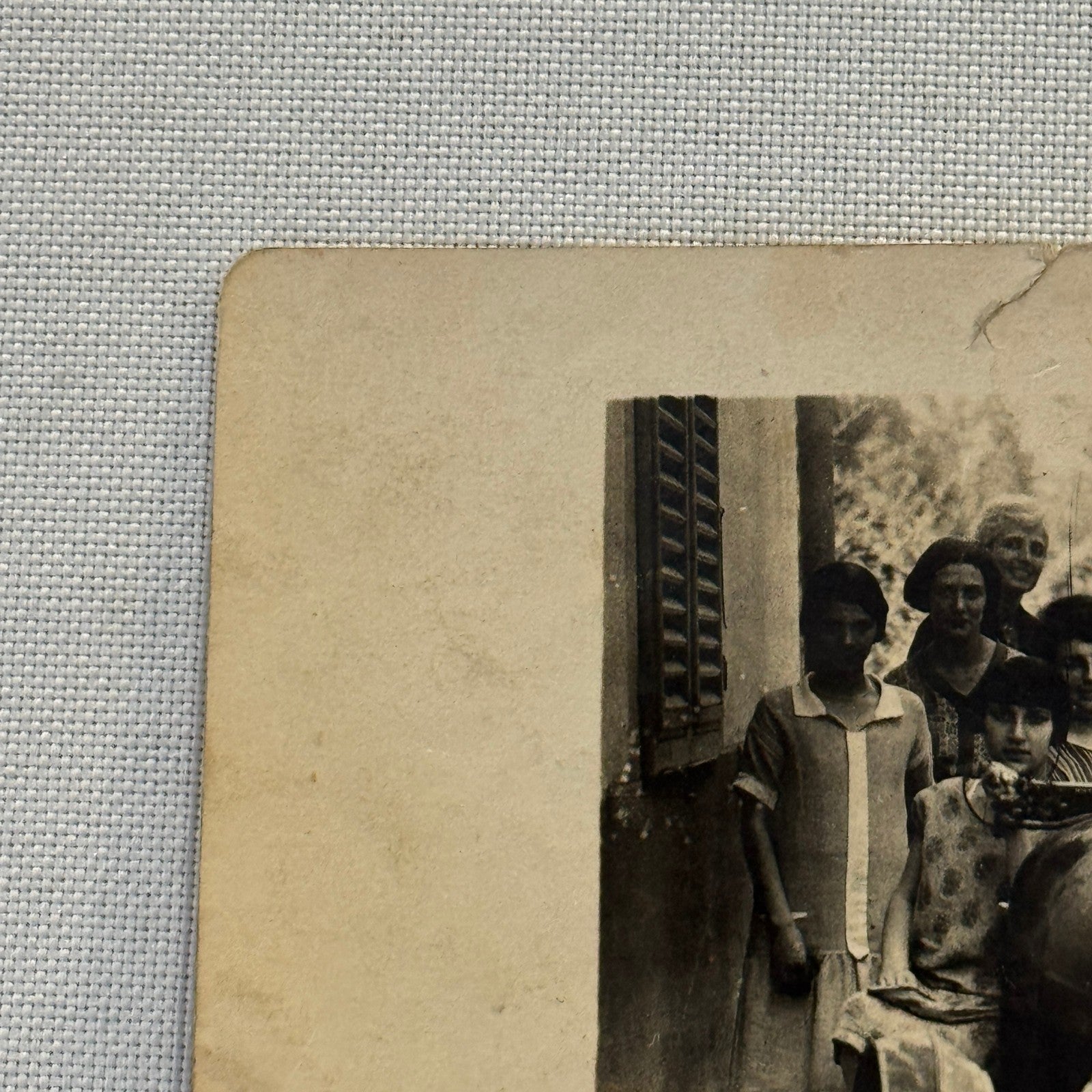 Vintage Photograph Photograph Print People in Early Automobile Antique
