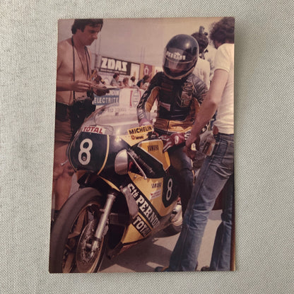 Vintage Motorcycle Racing Photo photograph Yamaha Bike