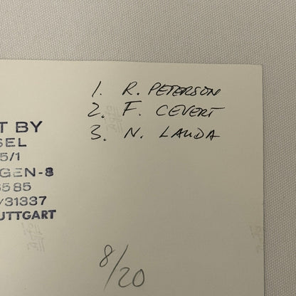 Vintage Racing Photo 1972 Niki Lauda Francois Cevert Ronnie Peterson F2 Thruxton