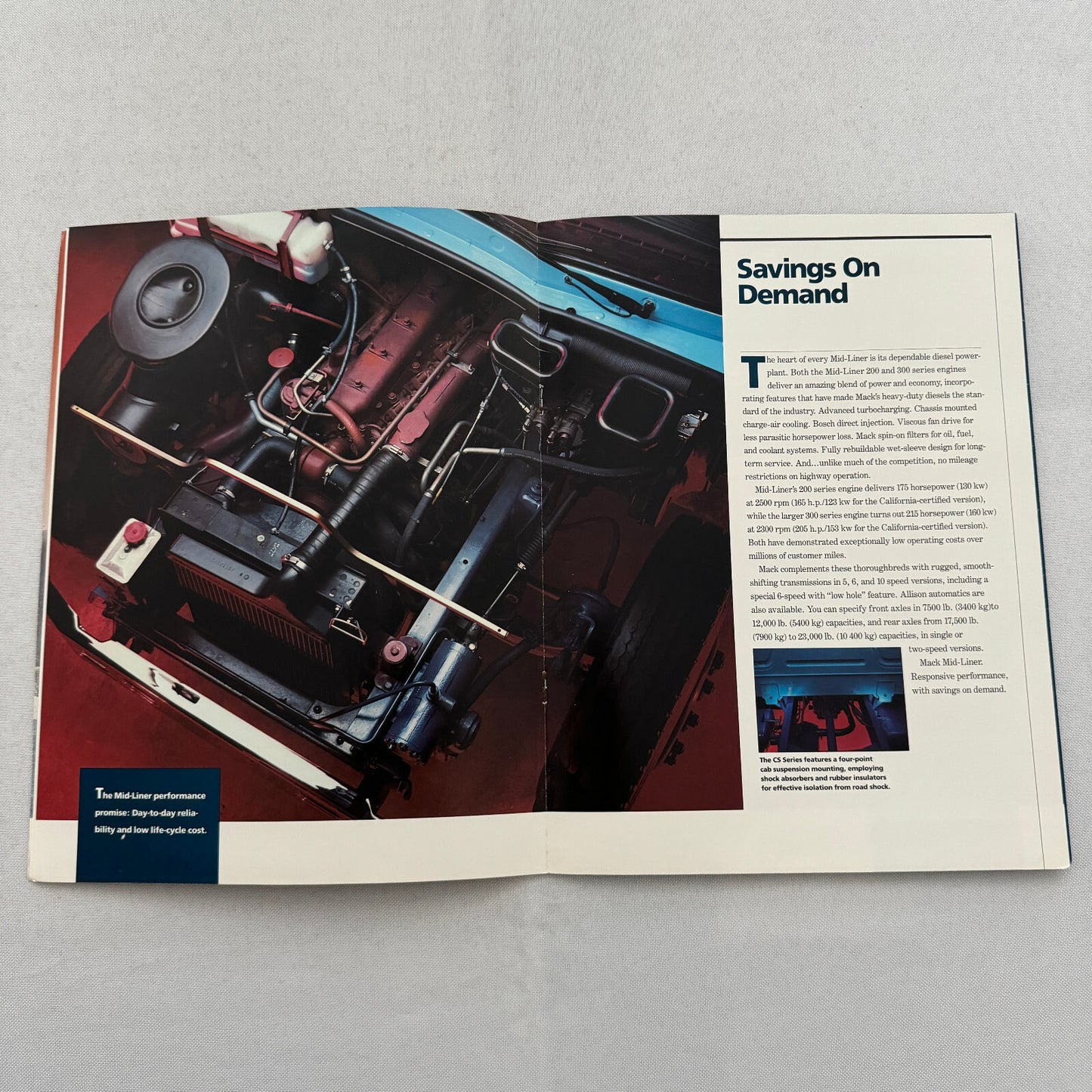 Mack Mid Liner CS Series Truck Sales Brochure Catalog Advertising