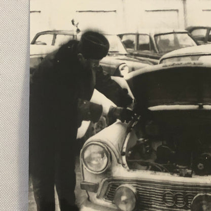 Vintage 1964 Rallye Monte Carlo Rally Racing Press Photo Audi Karl Kling + 