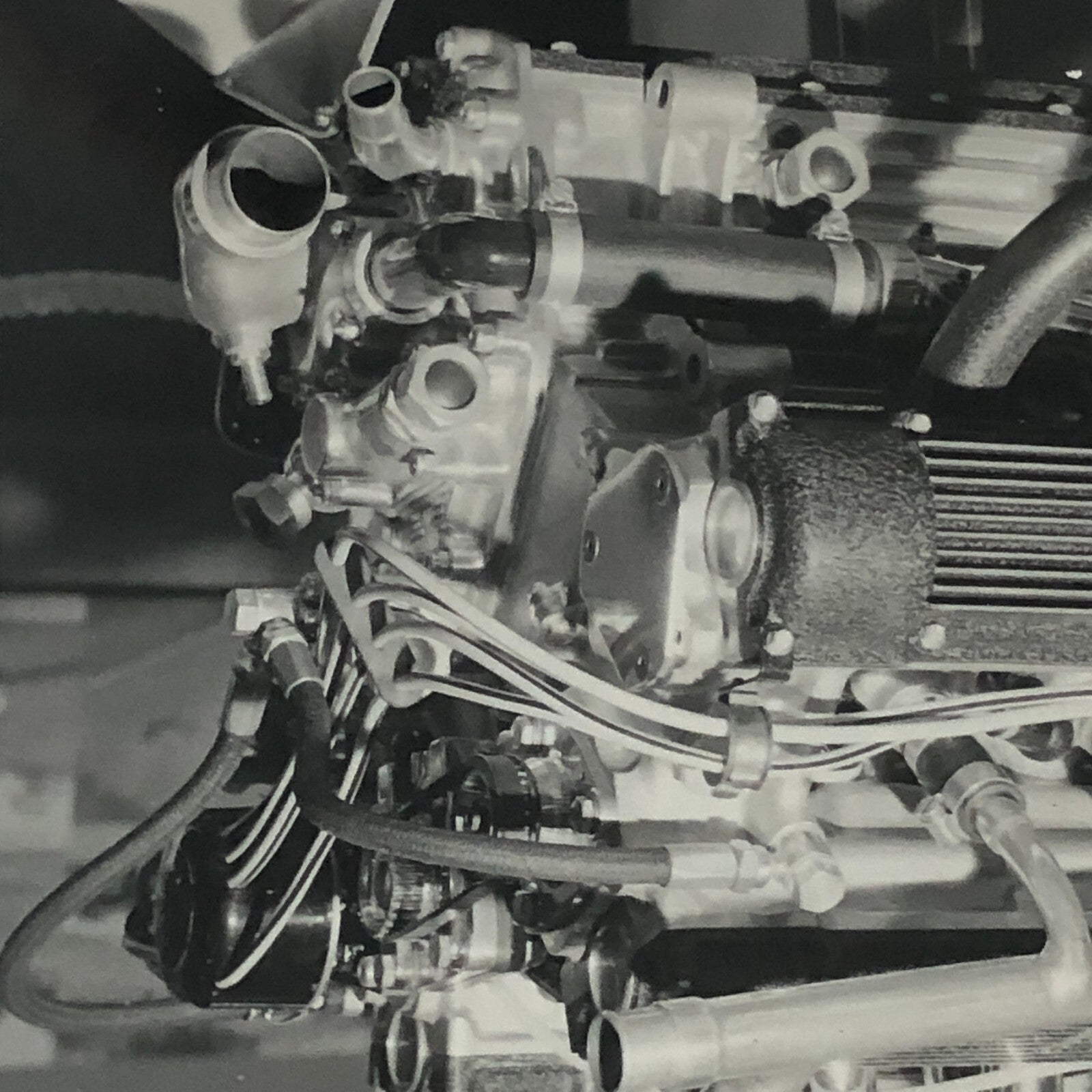 Vintage Racing Photo Photograph BRM Racing V8 Car Engine 1962