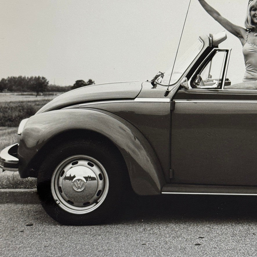 Vintage Volkswagen Beetle Convertible Cabriolet Photo Photograph Print