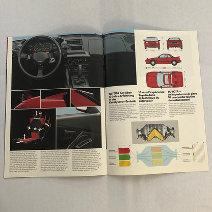Vintage Toyota MR2 Car Sales Brochure Catalog Advertising GERMAN TEXT