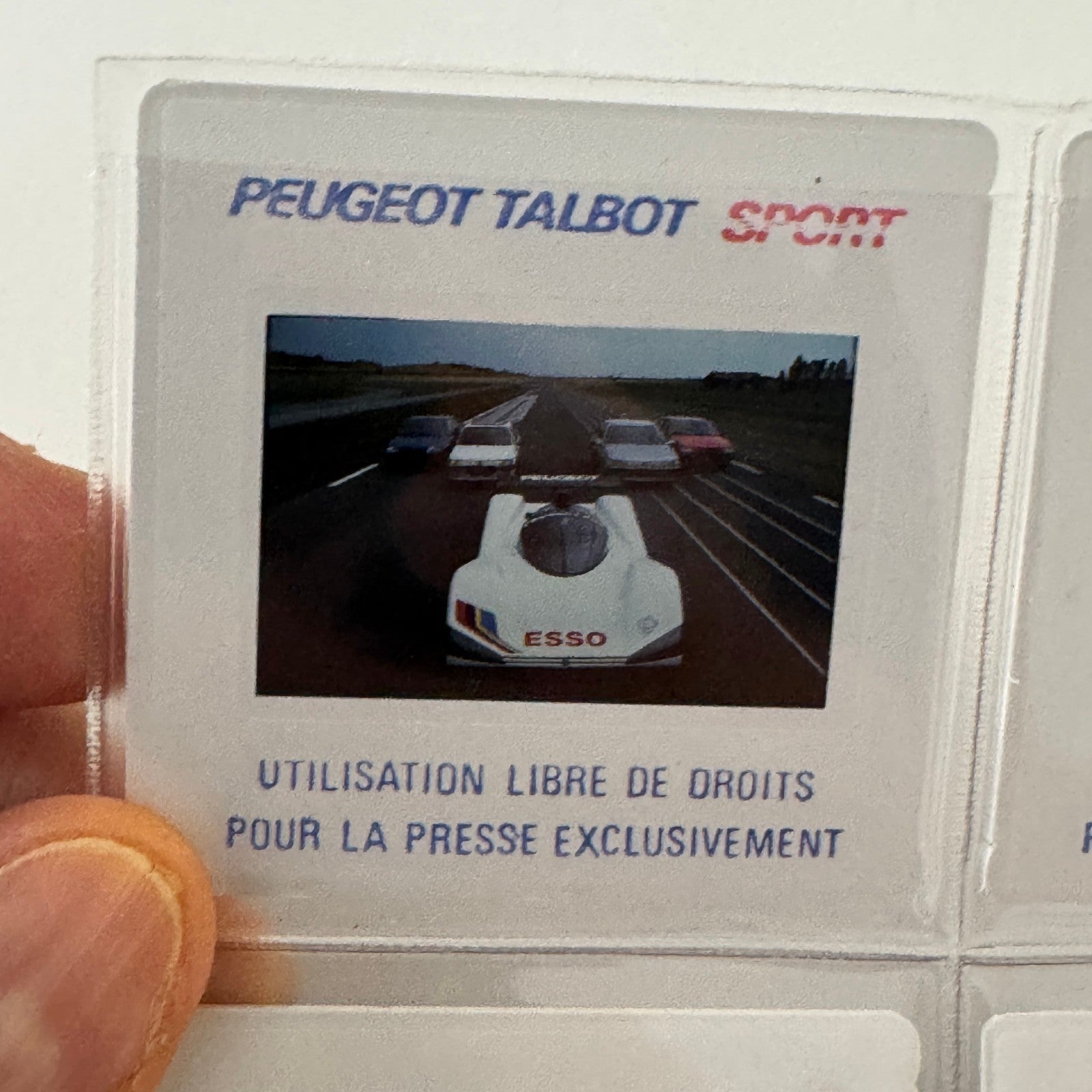 Vintage Peugeot 905 Racing Car Press Kit Motorsport Race Photos 35mm Slides