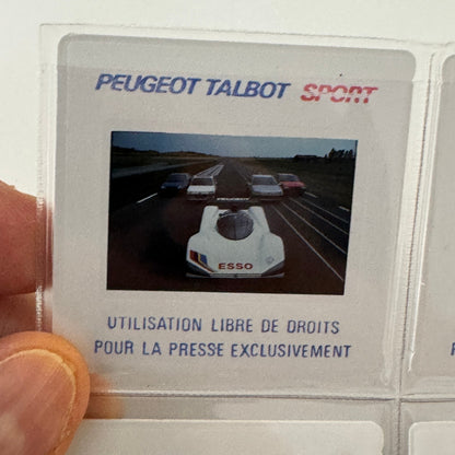Vintage Peugeot 905 Racing Car Press Kit Motorsport Race Photos 35mm Slides
