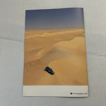 1989 Nissan Motorsports Factory Magazine Brochure Paris Dakar Rally Rallye