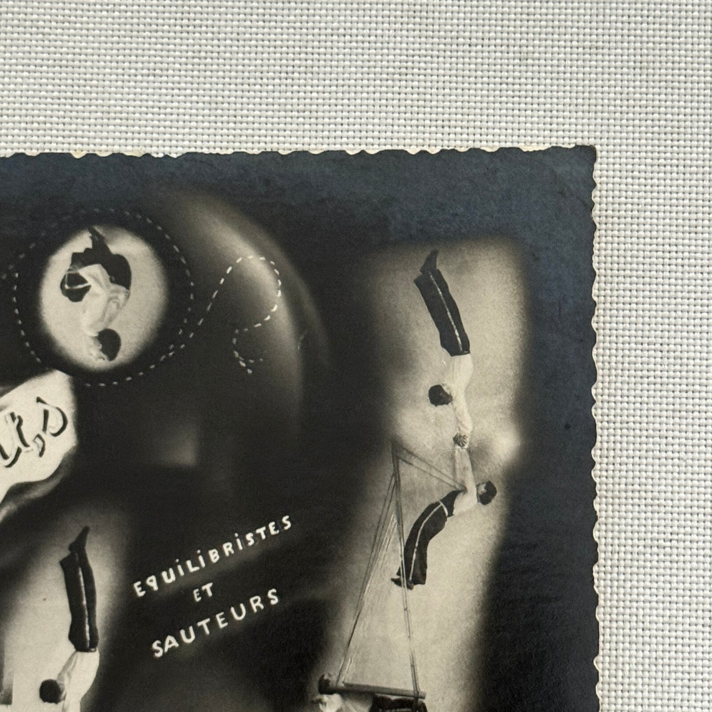 Vintage Circus Act Postcard Post Card Acrobatic Acrobat Tumbling Act