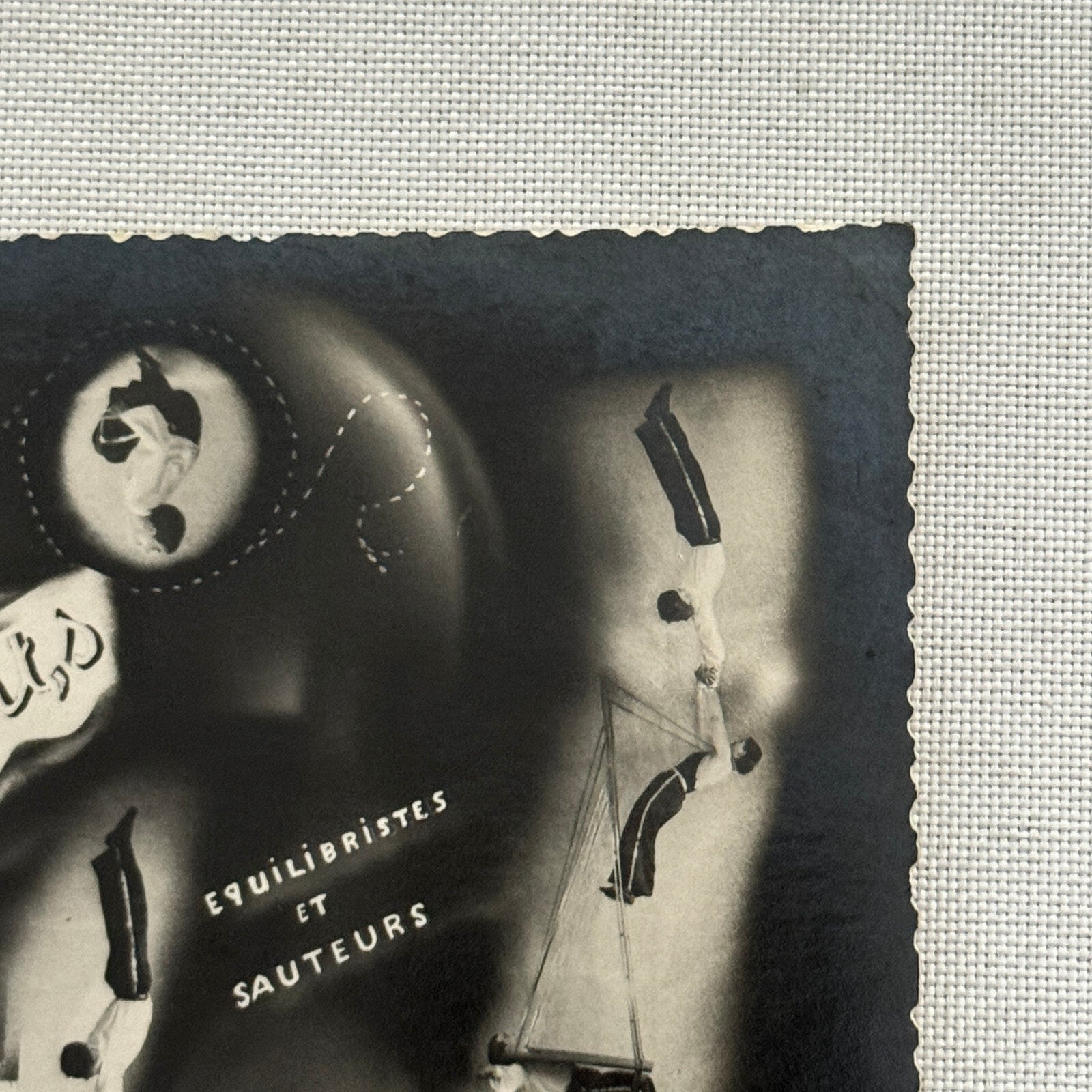 Vintage Circus Act Postcard Post Card Acrobatic Acrobat Tumbling Act