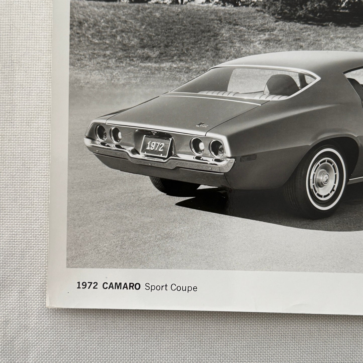 1972 Chevrolet Camaro Sport Coupe Factory Press Photo Photograph Print Vintage
