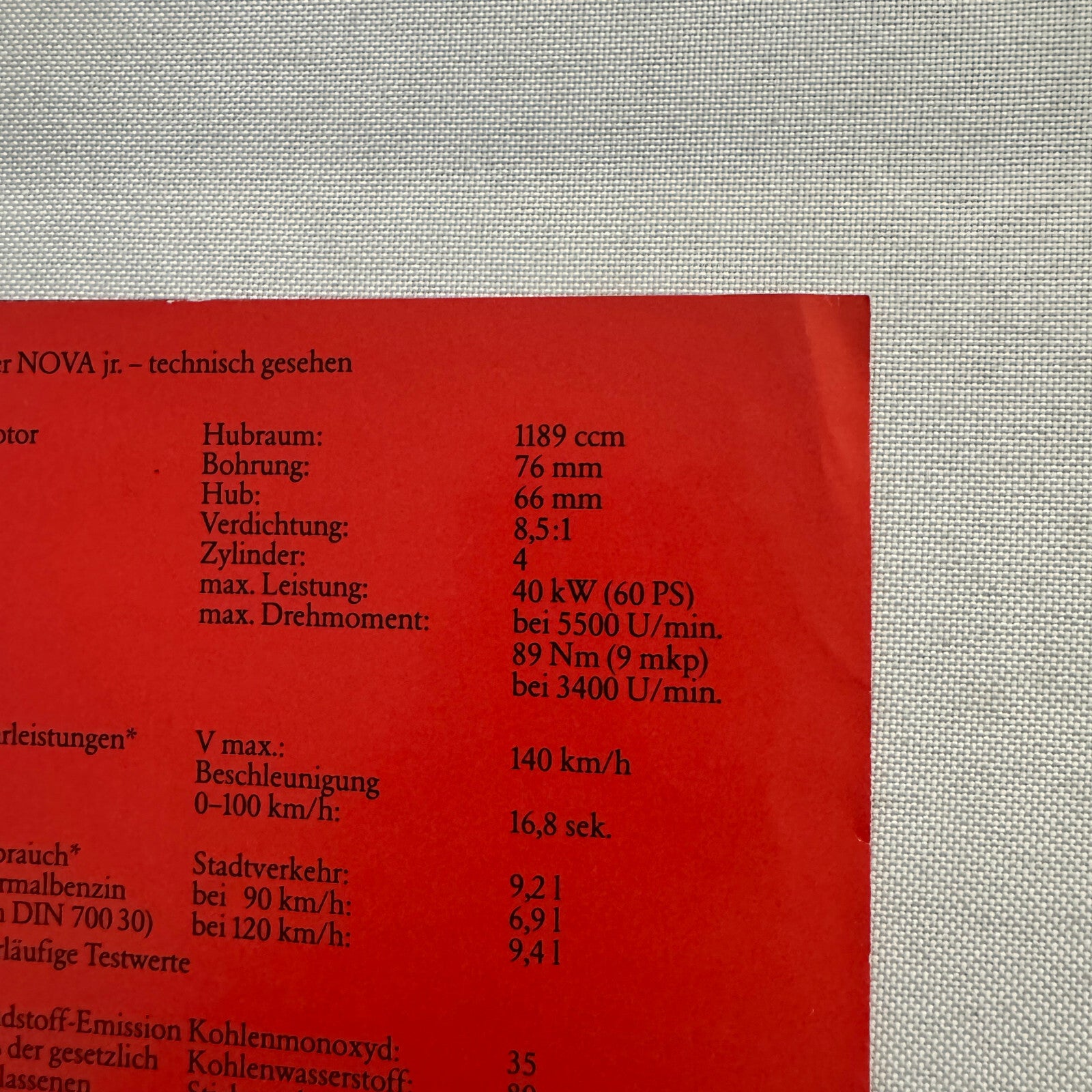 Lada Nova Jr Car Sales Brochure Catalog Advertising German Text European