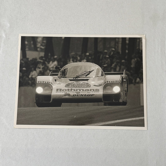 Porsche 956 Rothmans Racing Race Car Photo Photograph Print Vintage