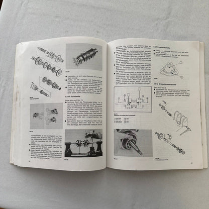 1980 Yamaha RD250LC RD350LC Motorcycle Bike Repair Manual Book GERMAN