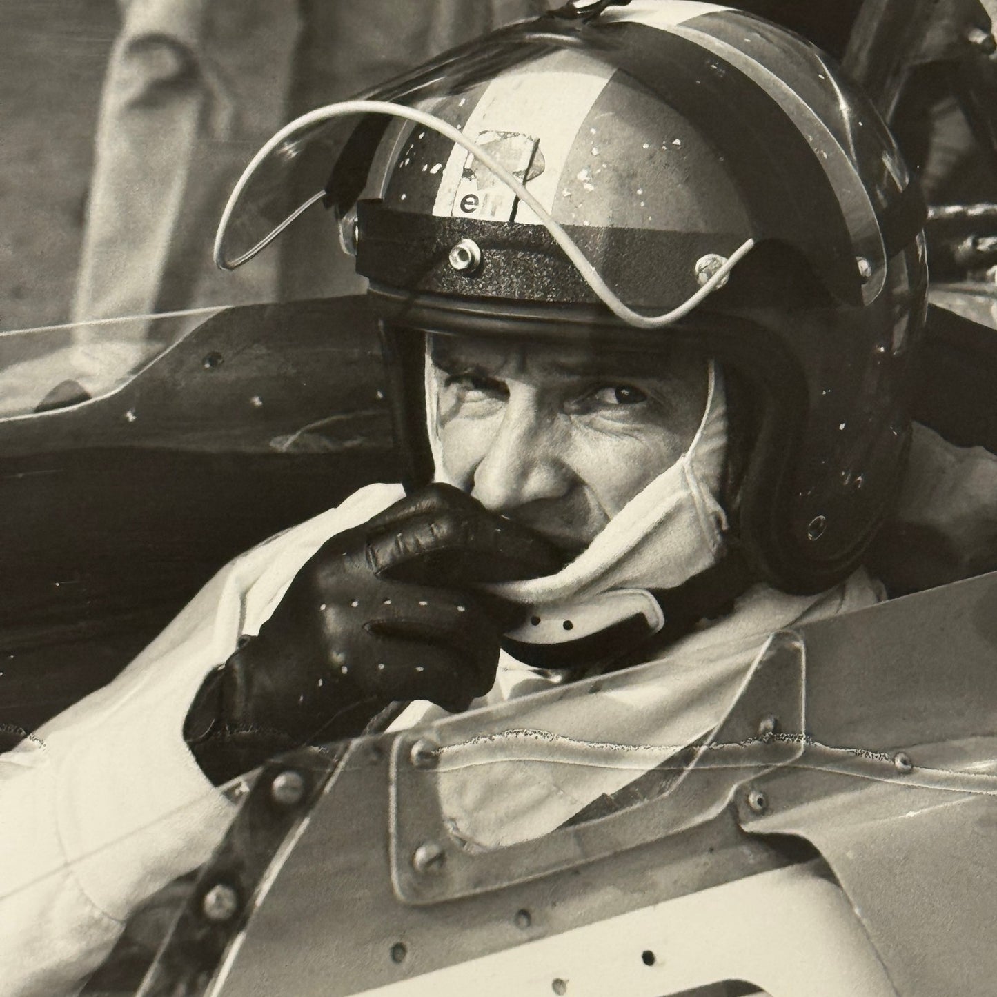 Vintage Racing Photo JP Beltoise 1969 German Grand Prix Motorsport Photograph