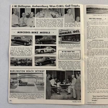 1955 Canadian Motorist Magazine CNE Motor Show Autoshow Glidden Tour September