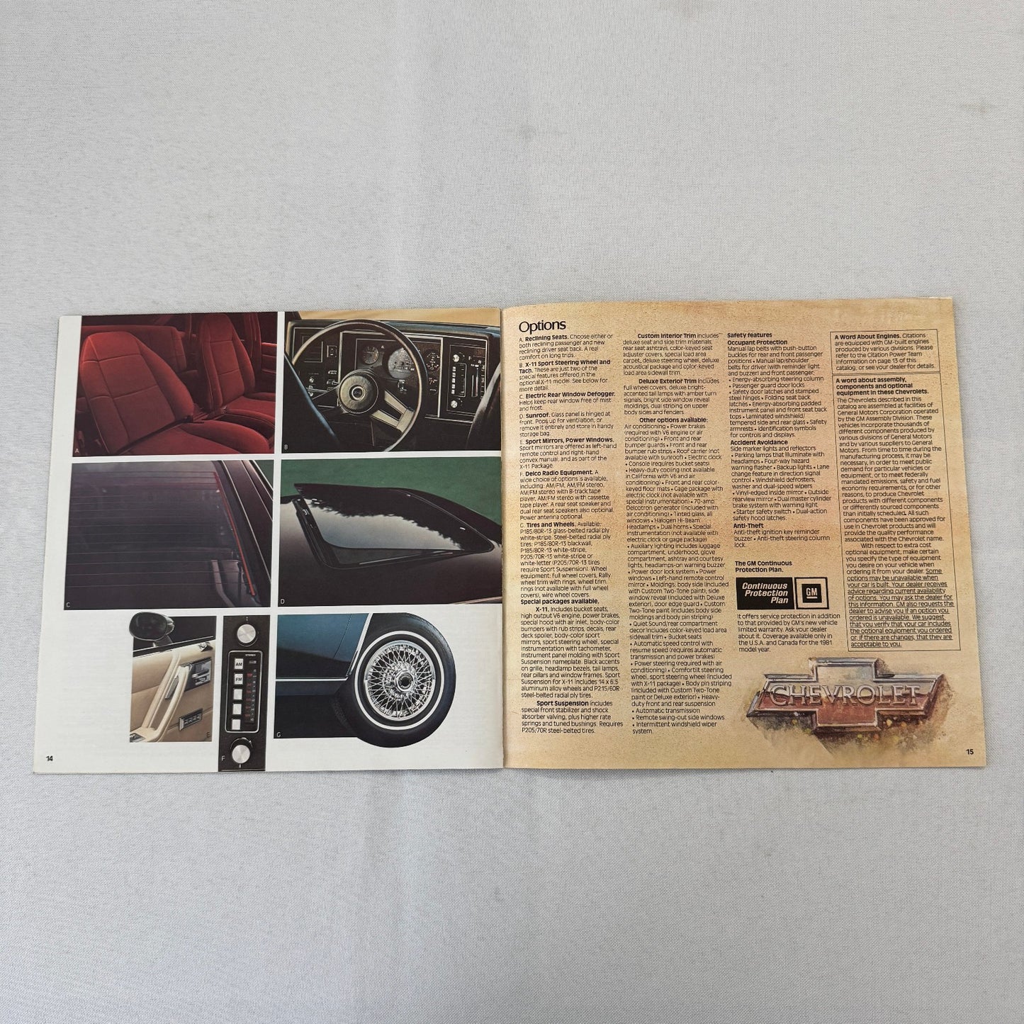 1981 Chevrolet Citation Car Sales Brochure Catalog Chevy X11 X-11