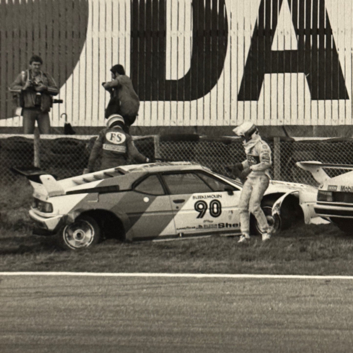 BMW M1 Racing Car Series Photo Photograph Crash Wreck