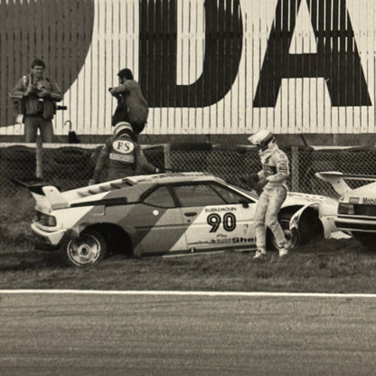 BMW M1 Racing Car Series Photo Photograph Crash Wreck