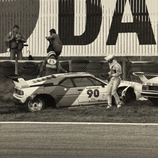 BMW M1 Racing Car Series Photo Photograph Crash Wreck