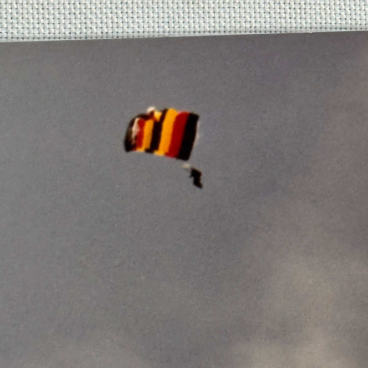 Vintage Skydiving Parachute Photo Large Format Aviation Photograph 1970s-80s