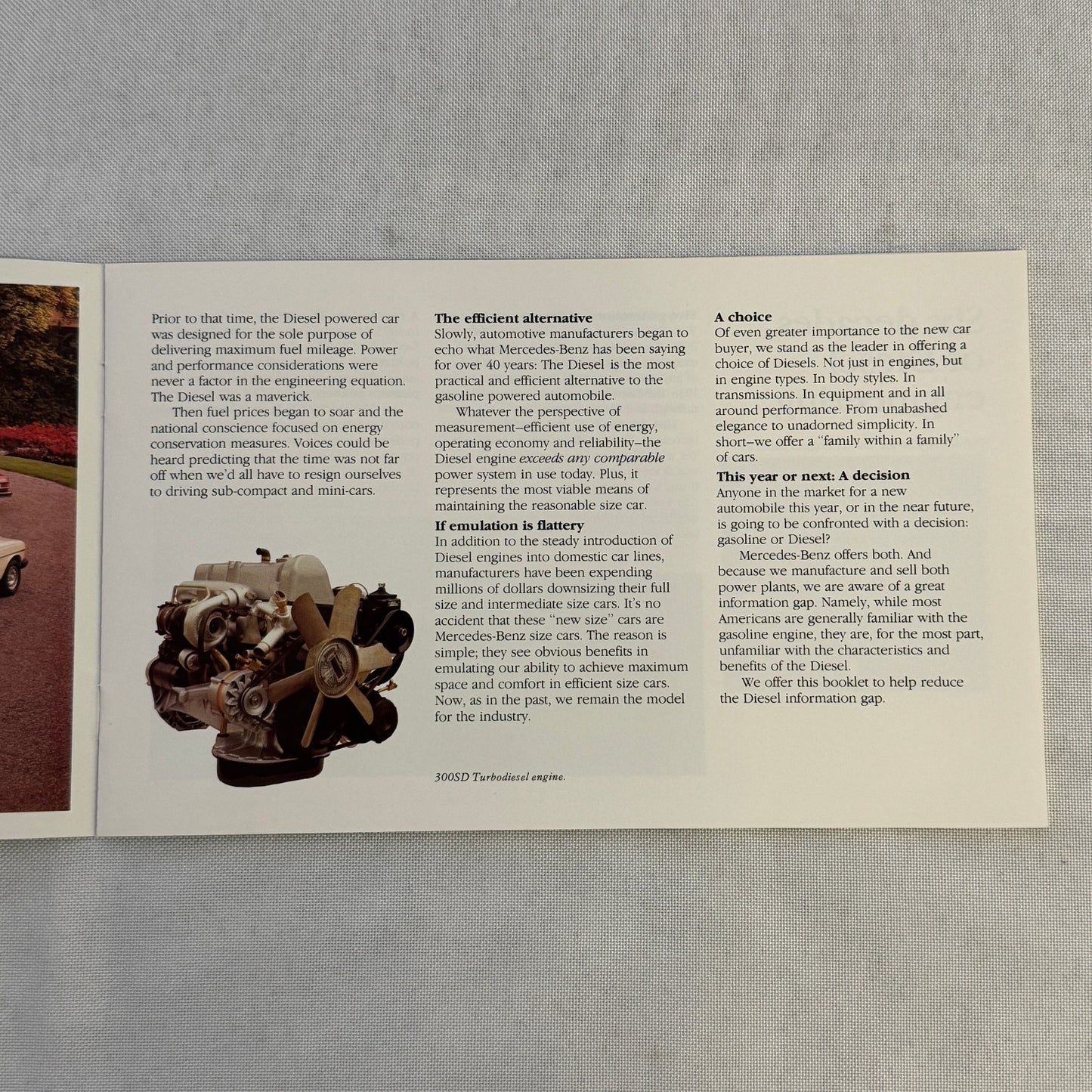 1979 Mercedes Benz Diesel Car Sales Brochure Catalog 240D 300D 300TD Wagon 300SD