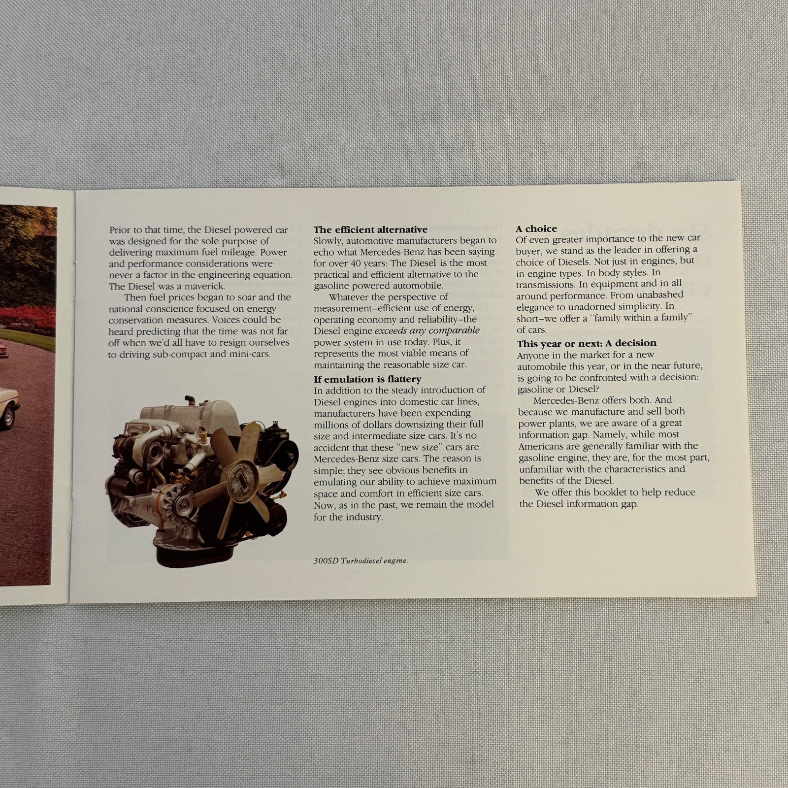 1979 Mercedes Benz Diesel Car Sales Brochure Catalog 240D 300D 300TD Wagon 300SD