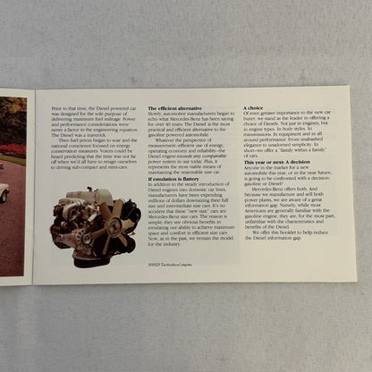 1979 Mercedes Benz Diesel Car Sales Brochure Catalog 240D 300D 300TD Wagon 300SD