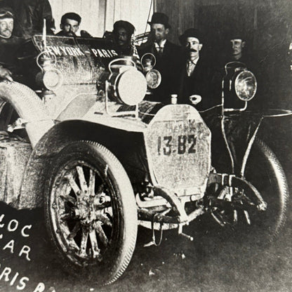 1908 New York To Paris Racing Photograph Race Photo Vintage Image Modern Print
