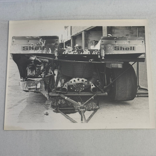 Vintage Racing Photo Photograph Porsche 917 Car Wreck Crash Vic Elford Ahrens